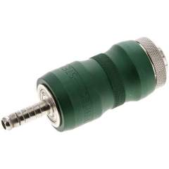 Sicherheits-Kupplungsdose (NW7,2) 6 (1/4")mm Schlauch m. HSV