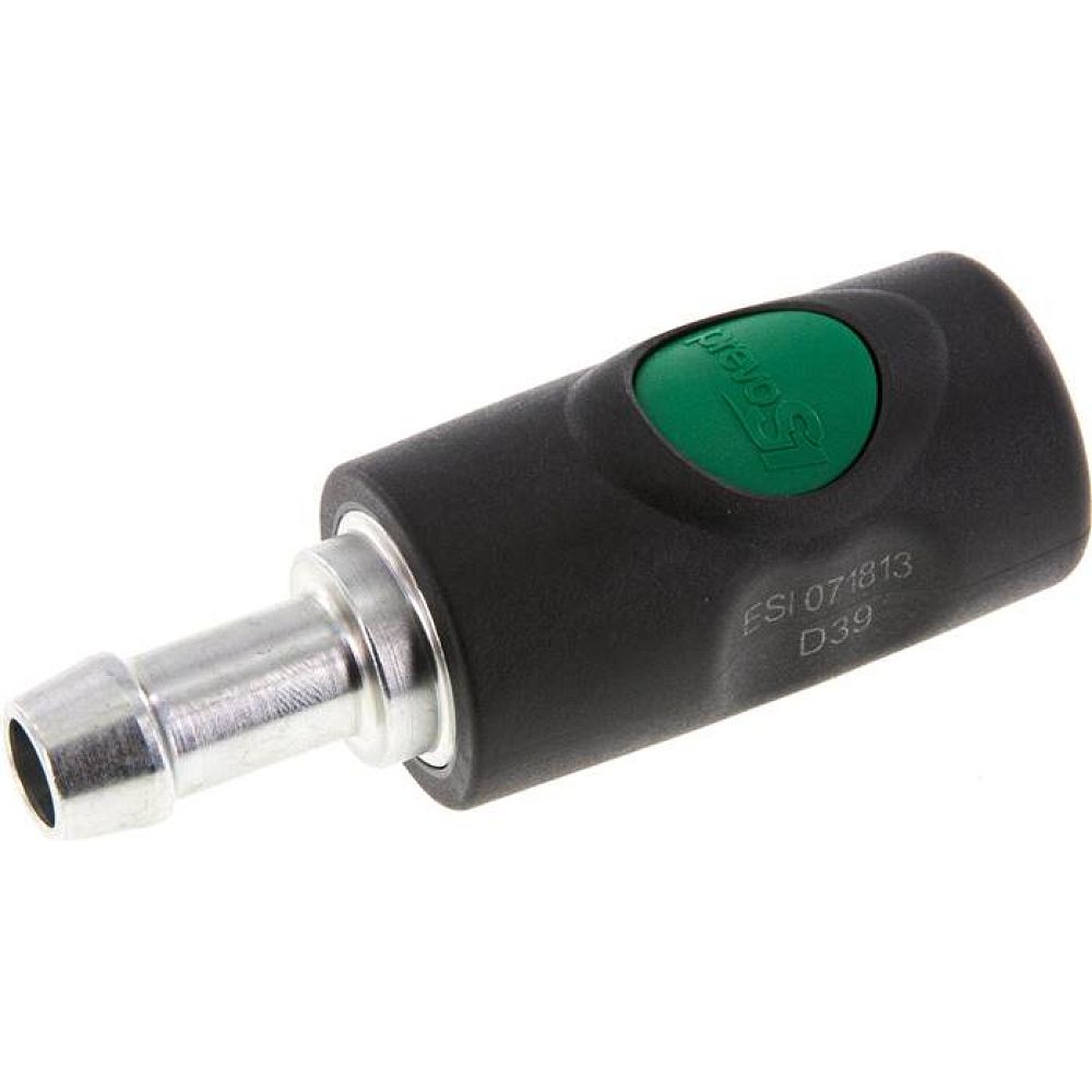 Sicherheits-Druckknopfkupplung (NW7,2), 13 (1/2")mm Schl., Kunststoff