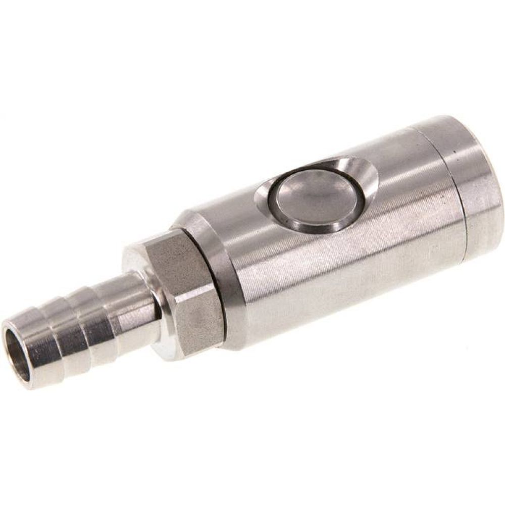 Sicherheits-Druckknopfkupplung (NW7,2), 13 (1/2")mm Schl., Edelstahl