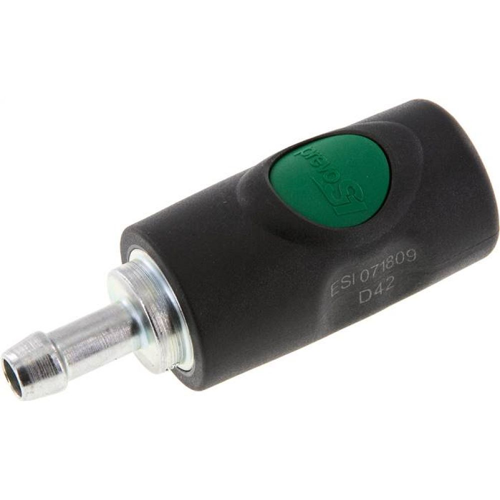 Sicherheits-Druckknopfkupplung (NW7,2), 9 (3/8")mm Schl., Kunststoff