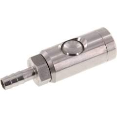 Sicherheits-Druckknopfkupplung (NW7,2), 9 (3/8")mm Schl., Edelstahl