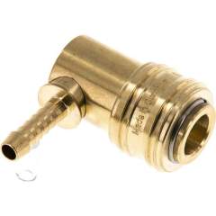 Winkel-Kupplungsdose (NW7,2) 6 (1/4") mm Schlauch, Messing