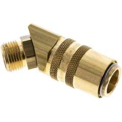 45°-Temperierkupplungsdose 13mm Zapfen,G 3/8"(AG)