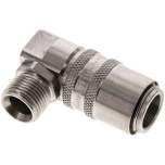 90°-Temperierkupplungsdose 13mm Zapfen,G 3/8"(AG)