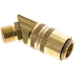 45°-Temperierkupplungsdose 13mm Zapfen,M 16x1,5(AG)