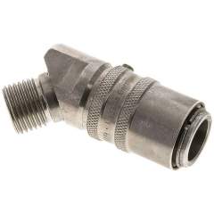 45°-Temperierkupplungsdose 13mm Zapfen,M 16x1,5(AG)