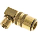 90°-Temperierkupplungsdose 13mm Zapfen,M 16x1,5(AG)