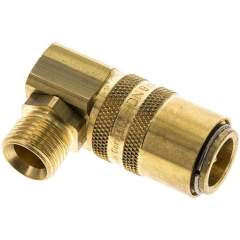 90°-Temperierkupplungsdose 13mm Zapfen,M 16x1,5(AG)