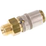 Temperierkupplungsdose 9mm Zapfen,G 1/4"(AG), Messing