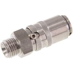 Temperierkupplungsdose 9mm Zapfen,G 1/4"(AG), 1.4305