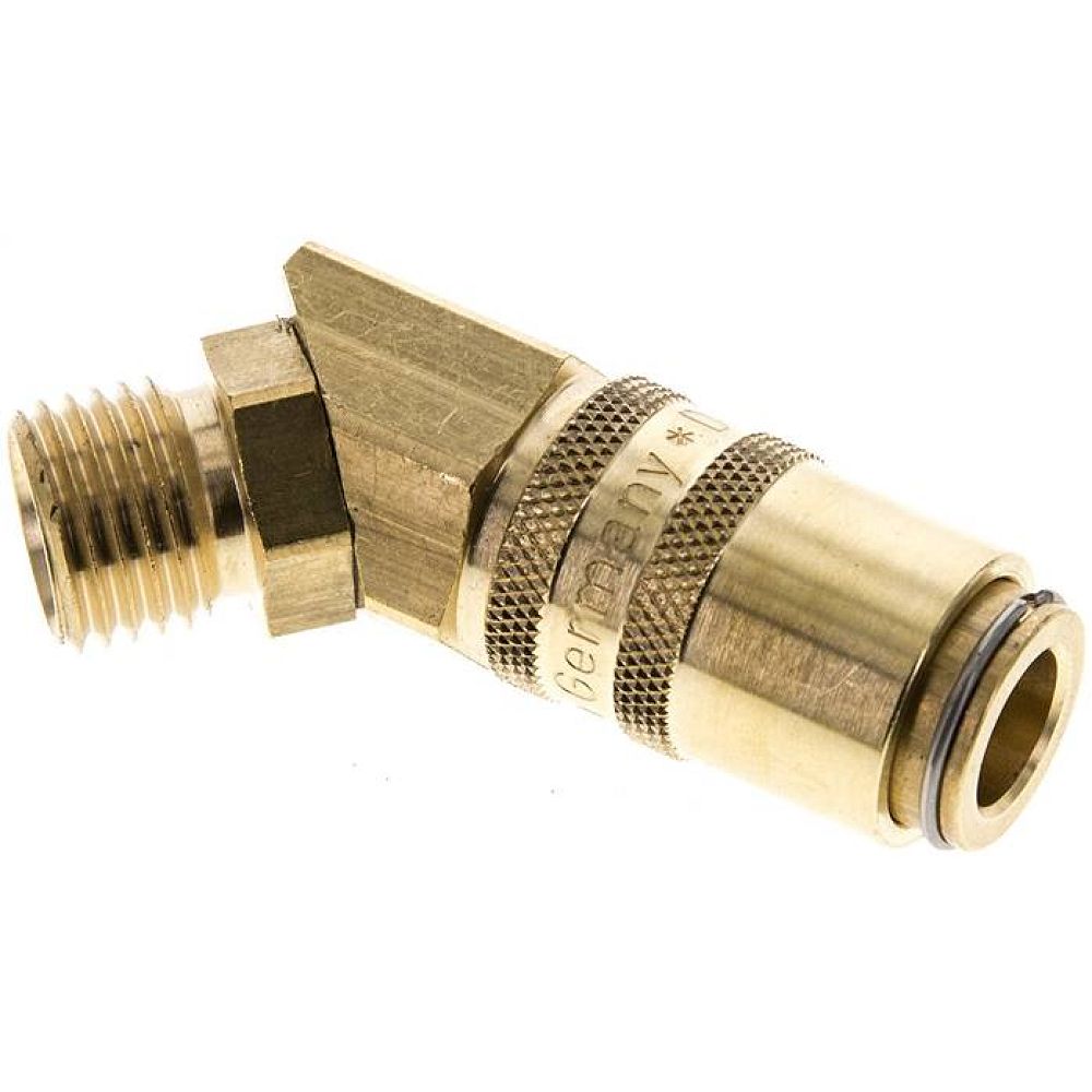 45°-Temperierkupplungsdose 9mm Zapfen,M 14x1,5(AG)