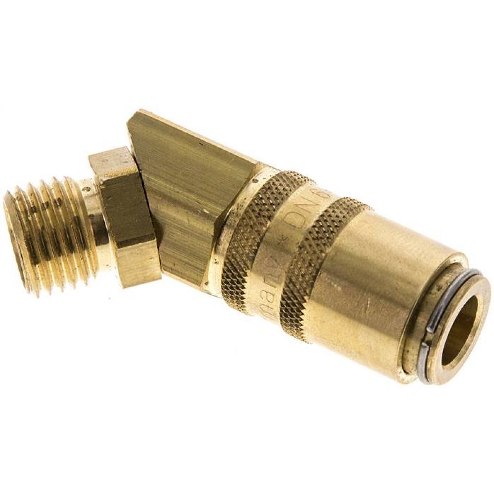 45°-Temperierkupplungsdose 9mm Zapfen,M 14x1,5(AG)