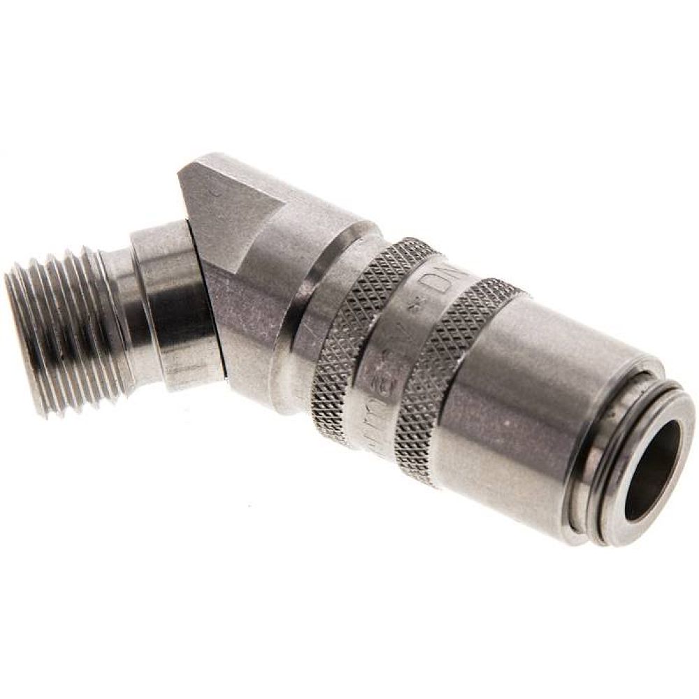 45°-Temperierkupplungsdose 9mm Zapfen,M 14x1,5(AG)