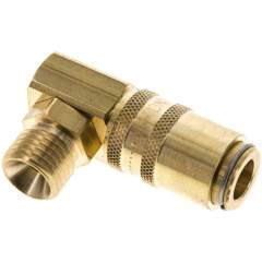 90°-Temperierkupplungsdose 9mm Zapfen,M 14x1,5(AG)