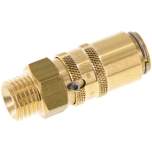 Temperierkupplungsdose 9mm Zapfen,M 14x1,5(AG), Messing