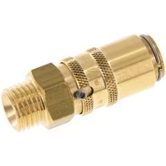 Temperierkupplungsdose 9mm Zapfen,M 14x1,5(AG), Messing