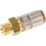 Temperierkupplungsdose 9mm Zapfen,M 14x1,5(AG), Messing