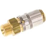 Temperierkupplungsdose 9mm Zapfen,M 14x1,5(AG), Messing