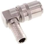 Temperierkupplungsdose (Winkel 90°) 13mm Zapfen, 13 (1/2")mm Schlauch