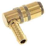 Temperierkupplungsdose (Winkel 90°) 9mm Zapfen, 9 (3/8")mm Schlauch