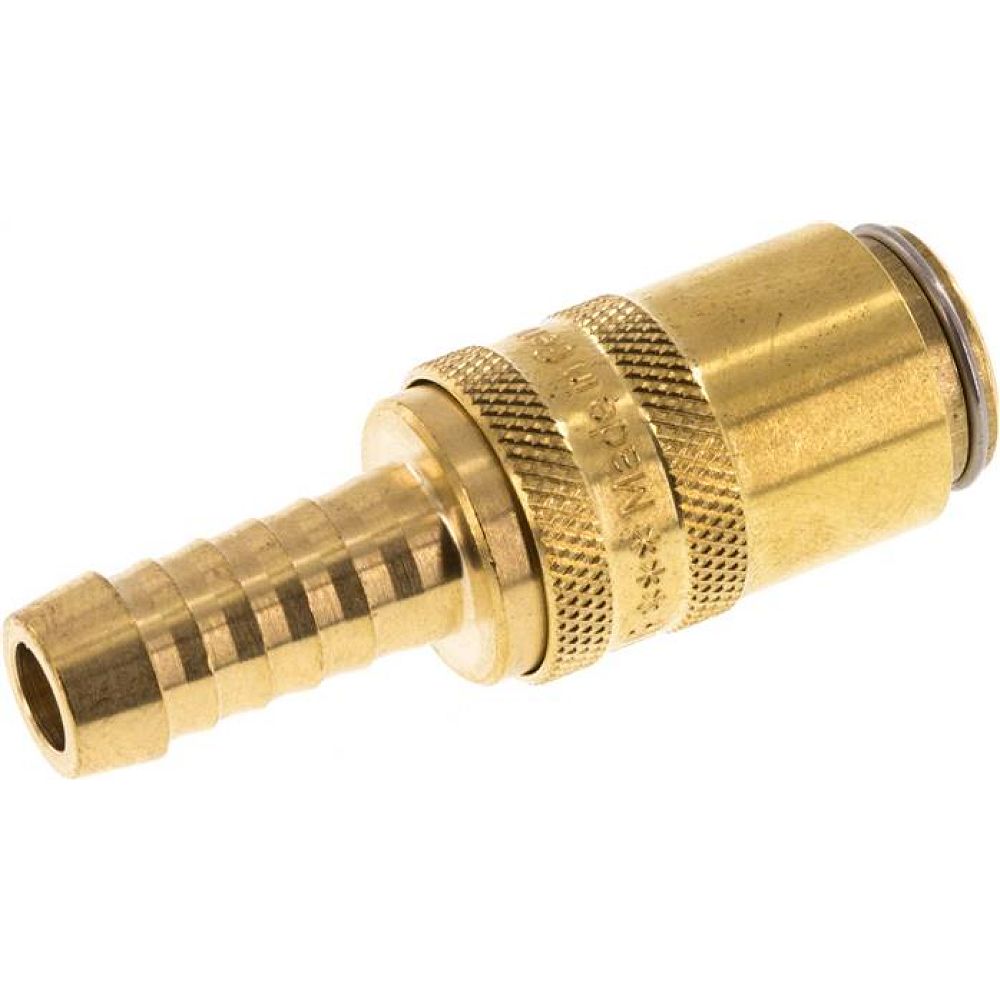 Temperierkupplungsdose (gerade) 9mm Zapfen, 9 (3/8")mm Schlauch