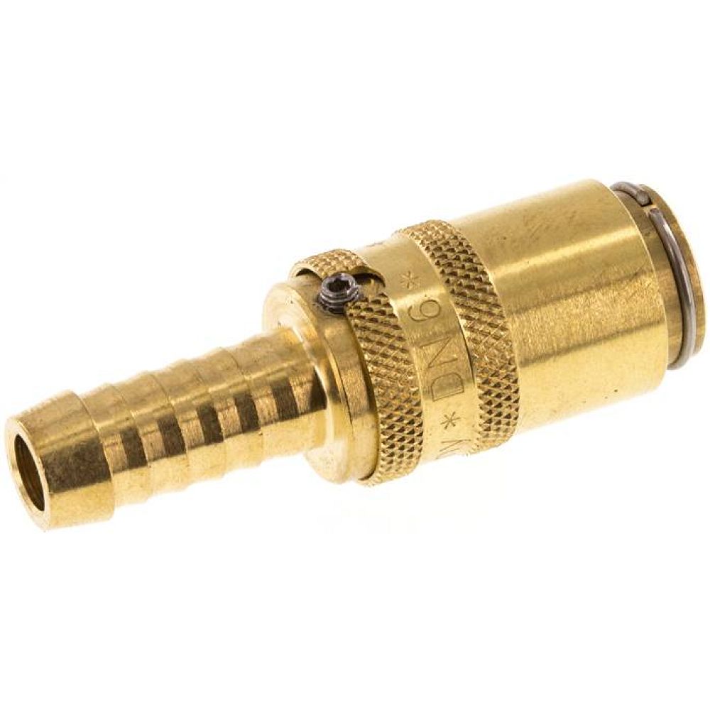 Temperierkupplungsdose (gerade) 9mm Zapfen, 9 (3/8")mm Schlauch