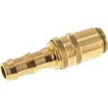 Temperierkupplungsdose (gerade) 9mm Zapfen, 9,5mm Push-Lok