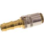 Temperierkupplungsdose (gerade) 9mm Zapfen, 9,5mm Push-Lok