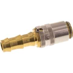 Temperierkupplungsdose (gerade) 9mm Zapfen, 9,5mm Push-Lok