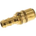 Temperierkupplungsdose (gerade) 13mm Zapfen, 12,7mm Push-Lok