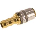 Temperierkupplungsdose (gerade) 13mm Zapfen, 12,7mm Push-Lok