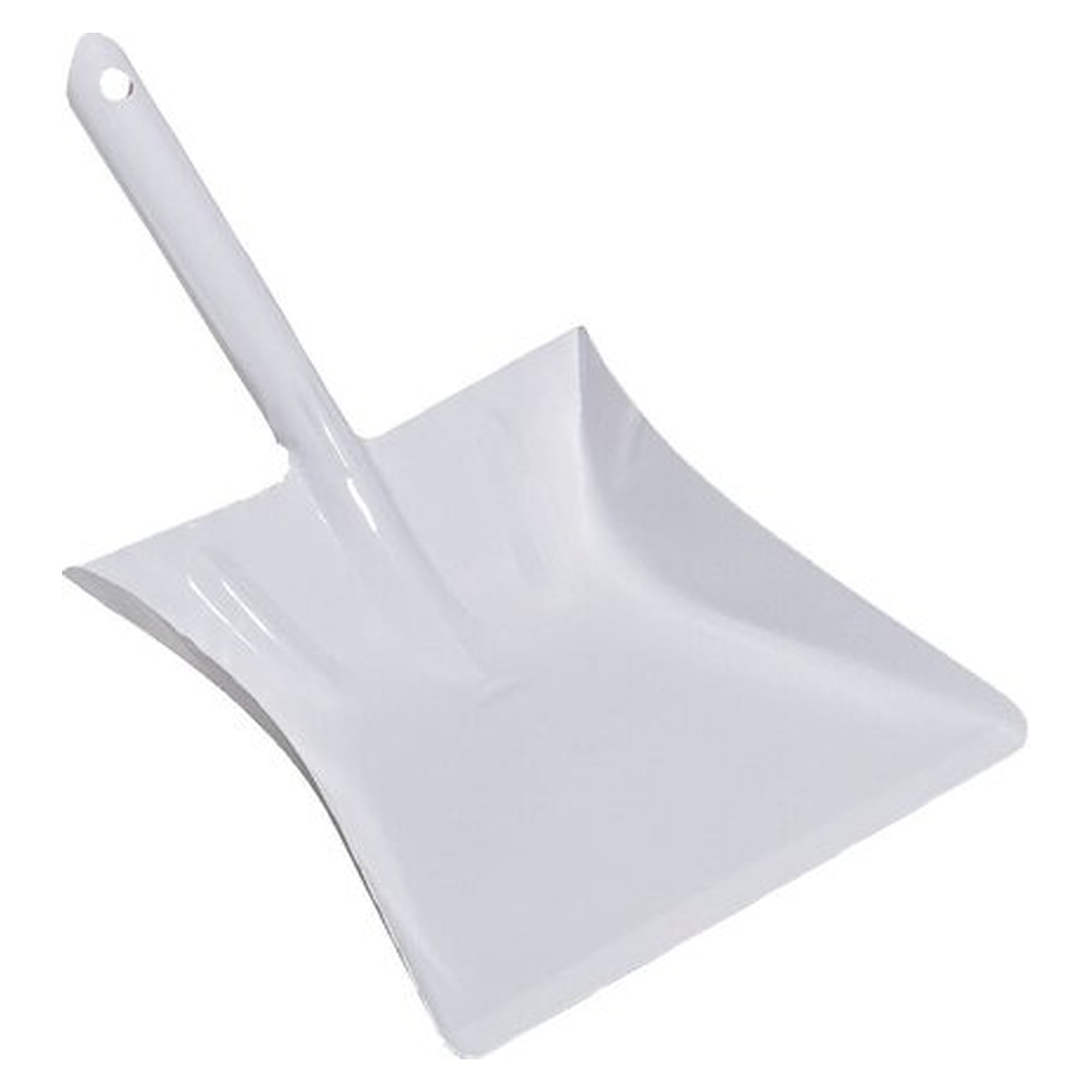 Industrial dustpans, ferrule handle, metal, white pulverbeschichtet, 22 cm