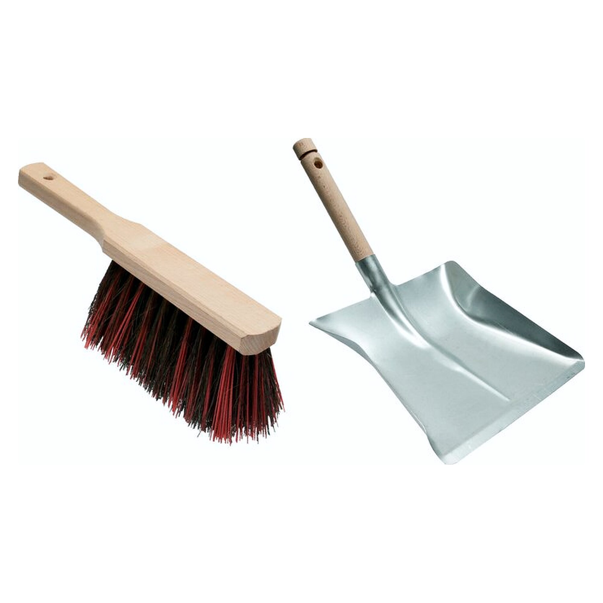 Profi-Kehrgarnitur (hand brush and shovel), industrial hand brush with nassfester Arenga