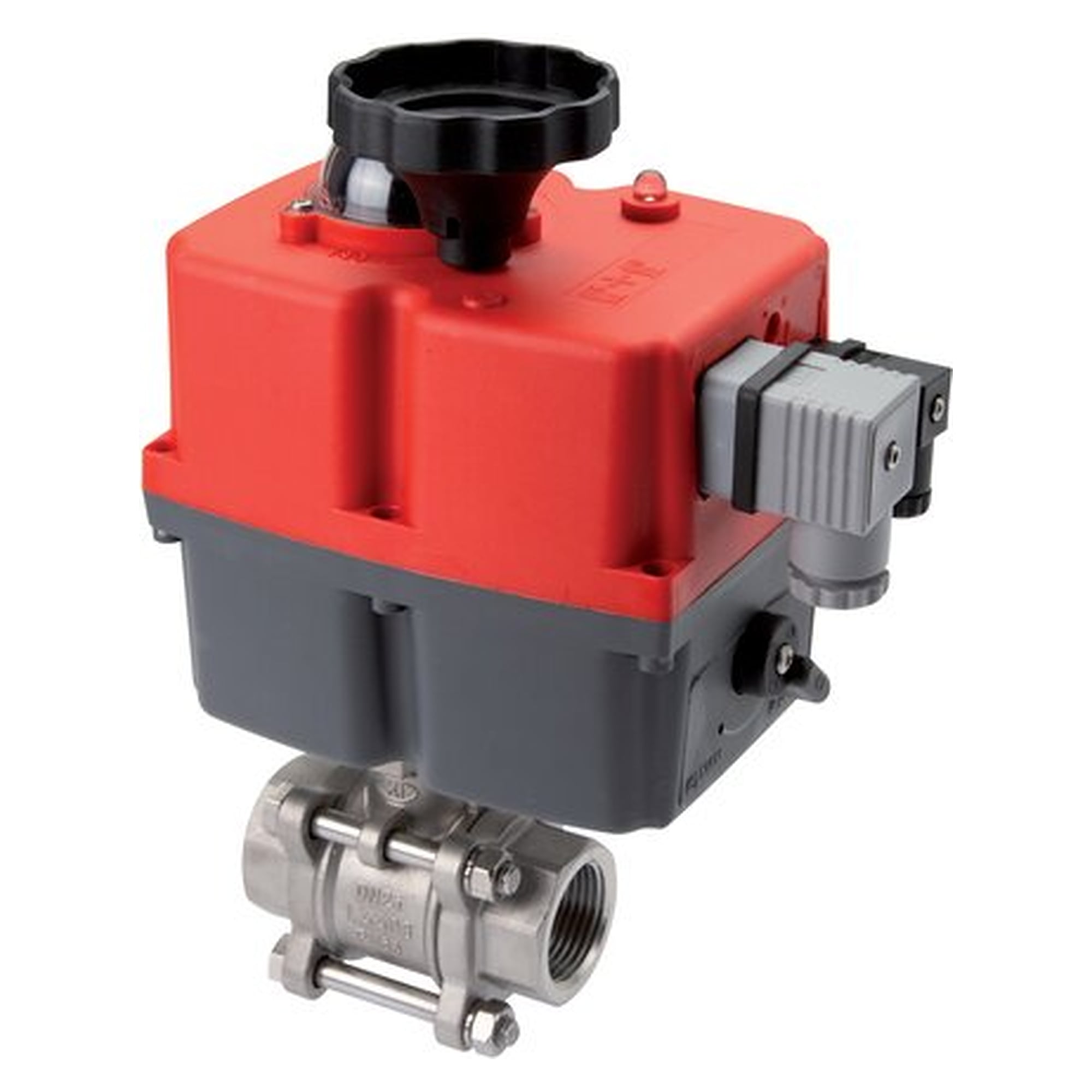 Electrically actuated stainless steel ball valve, G 2-1/2", 24 to 240 V (AC/DC), Standard