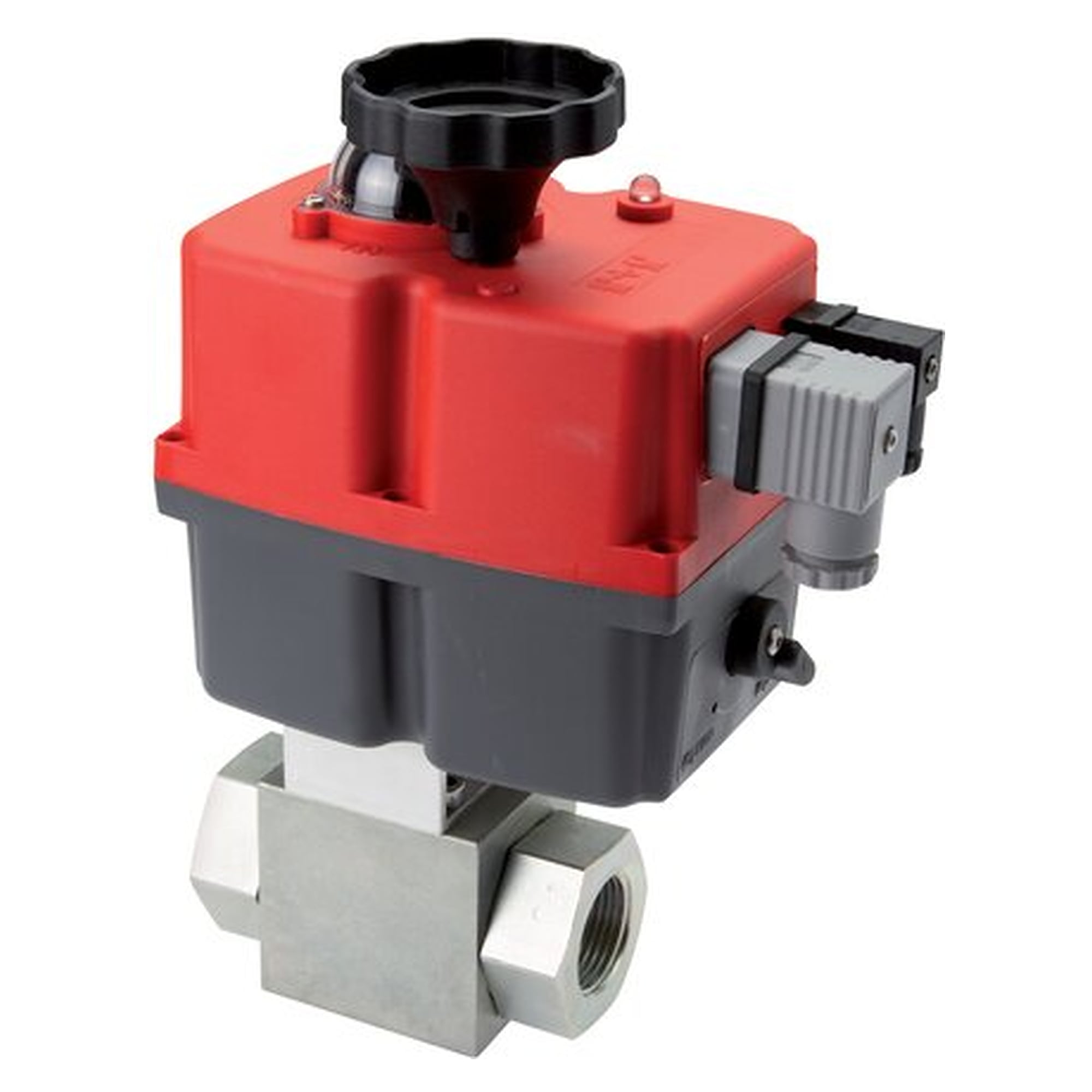 Electrically actuated high-pressure ball valve, G 3/4", 24 to 240 V (AC/DC), -30 bis +100