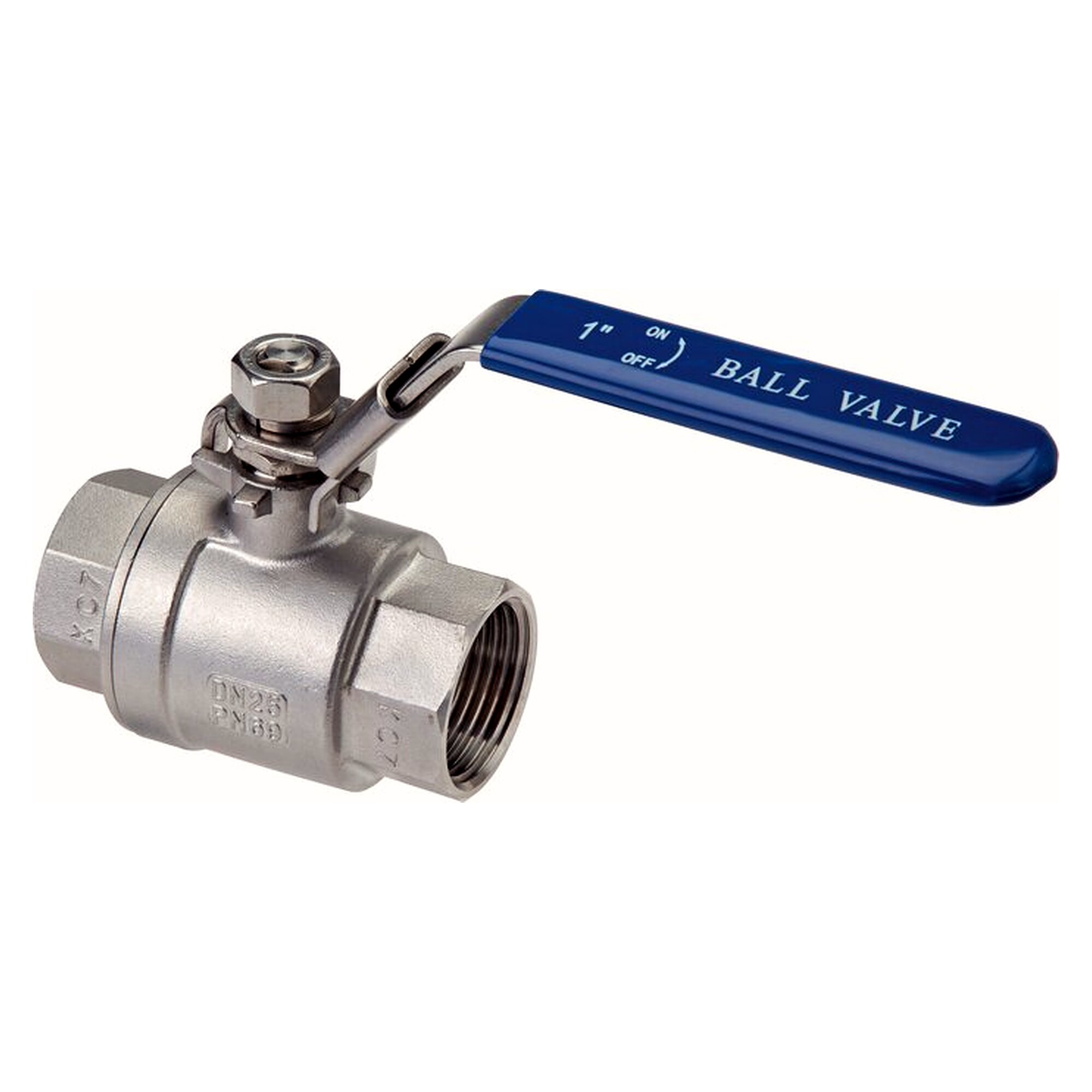 Stainless steel ball valve very light, G 3/8", PN40, DN 12.8