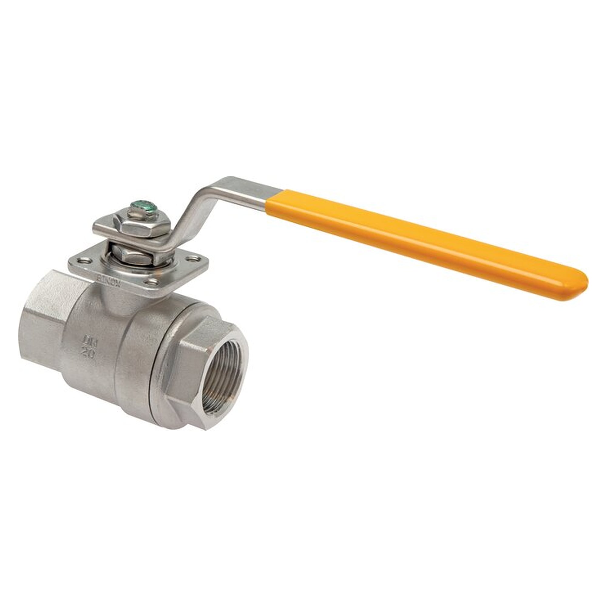 stainless steel ball valve, Rp 1-1/2", -0.9 to 20 bar, for oxygen (industry)