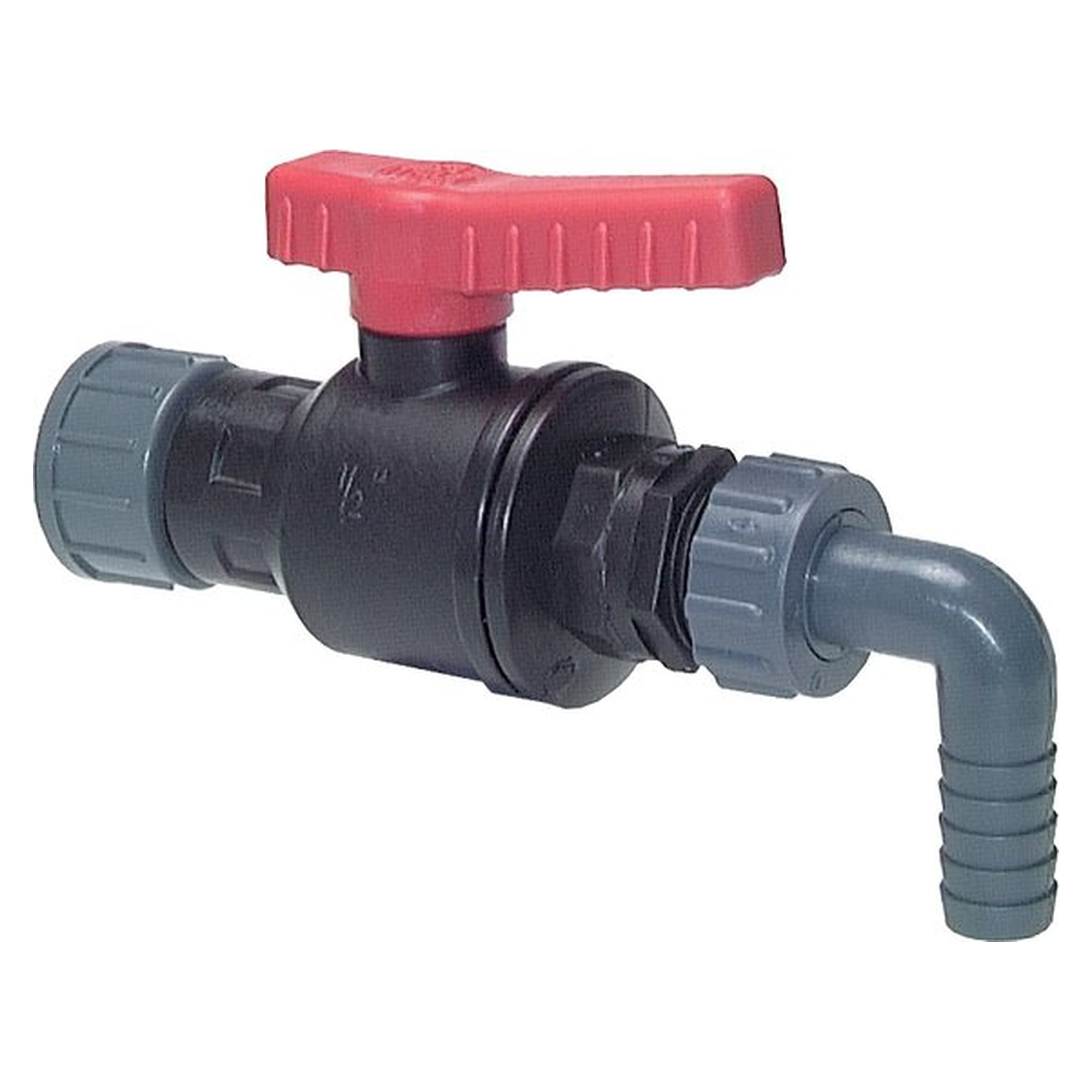 Plastic-Ablasshahn G 3/4", PN 4, Polypropylen, PN 0 - 4 bar, Auslauf hose diameter (inside) 16