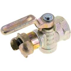 Einfach-Kükenhahn mit Kompressorenkupplung, G 1"(IG)