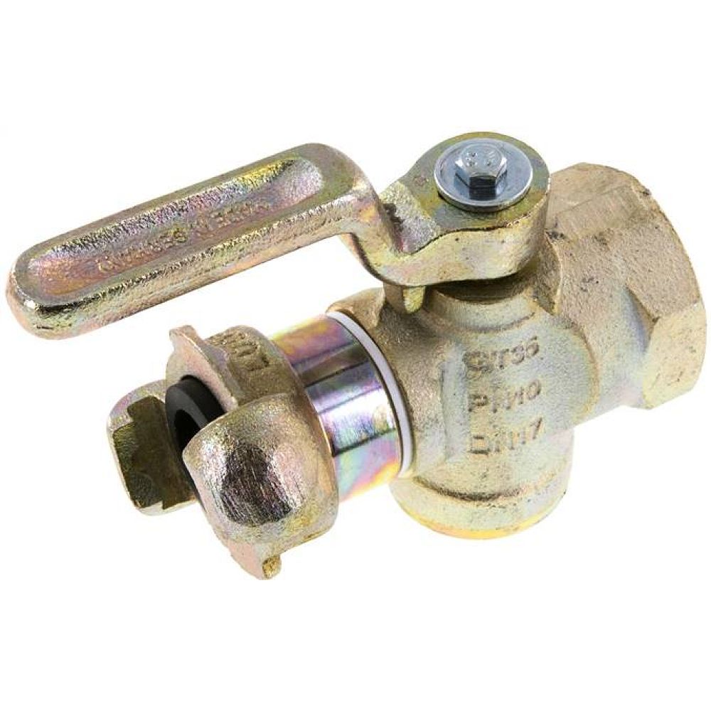 Einfach-Kükenhahn mit Kompressorenkupplung, G 3/4"(IG)