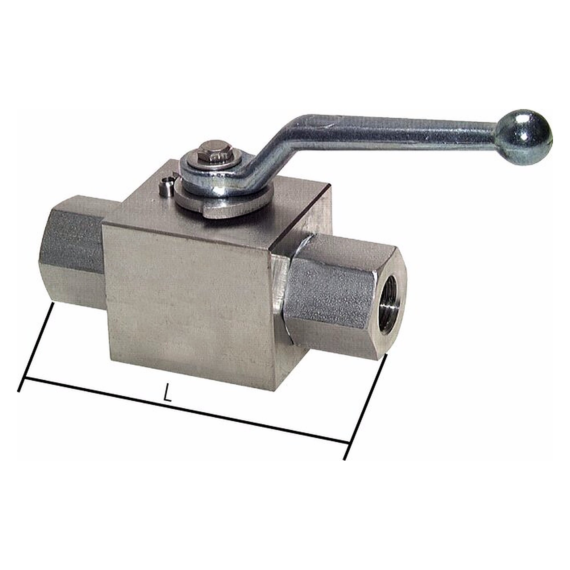 Hochdruck-Kugelhahn, Edelstahl, G 1/2", -0,999 bis 500 bar, DN 13