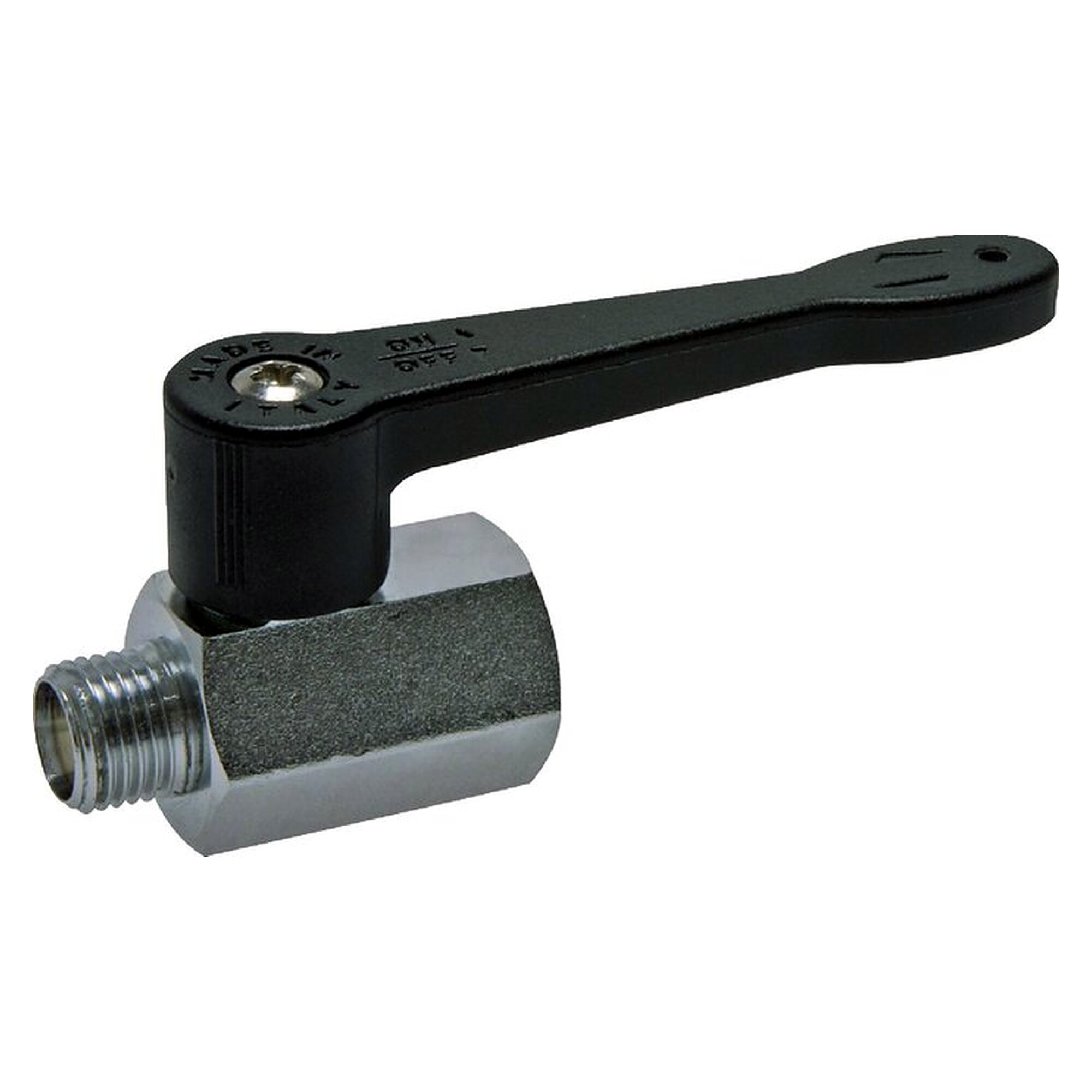 Minikugelhahn langer Griff, G 1/2" Innengewinde / Außengewinde, PN 15