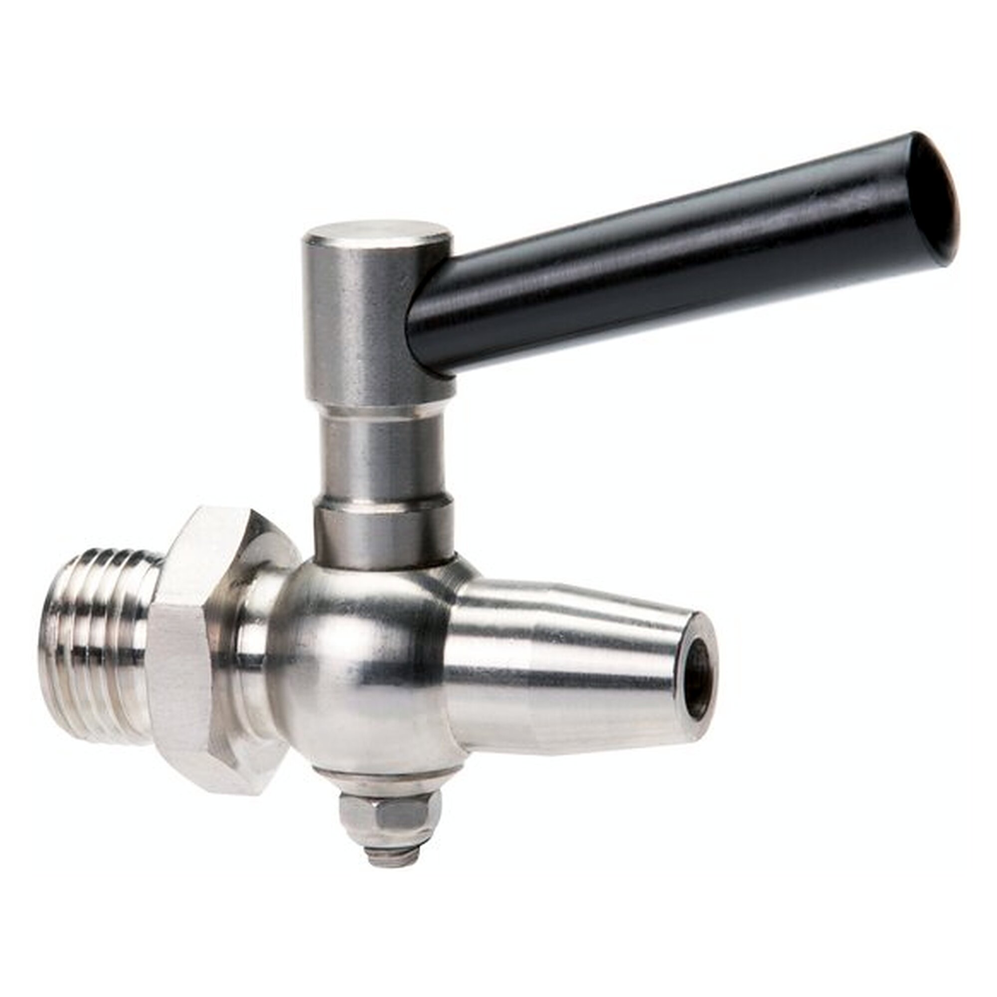 Edelstahl-Probierhahn G 1/2", PN 6, PN 0 - 6 bar, Edelstahl 1.4571