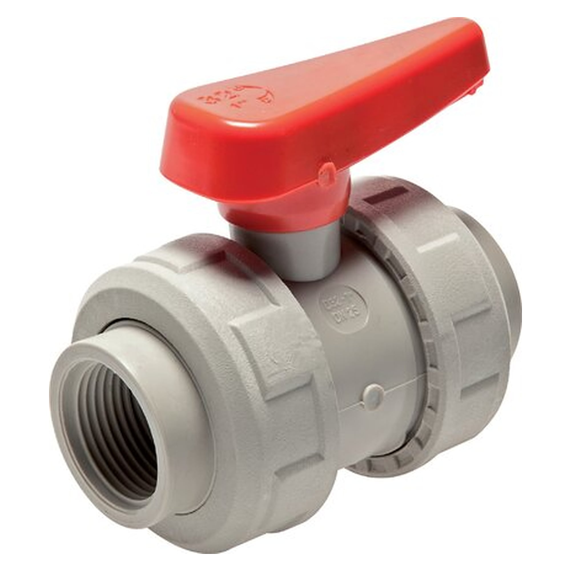 Ball valve, PP-H / FKM, Rp 1" (Industrieausführung), flow rate 700 l/min