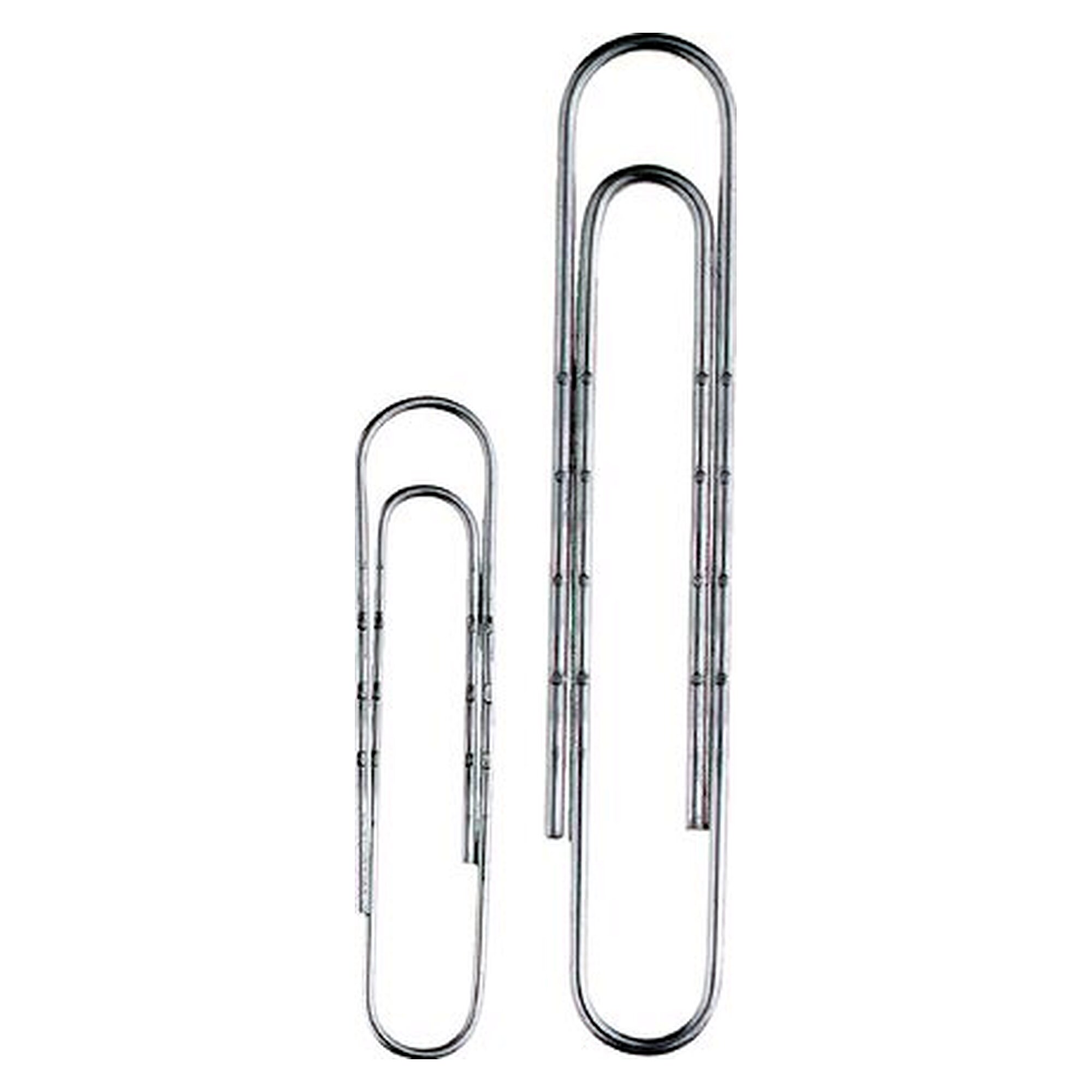 Pack of 100 foldback clips, zinc-plated, corrugated, 77mm, size 77 mm