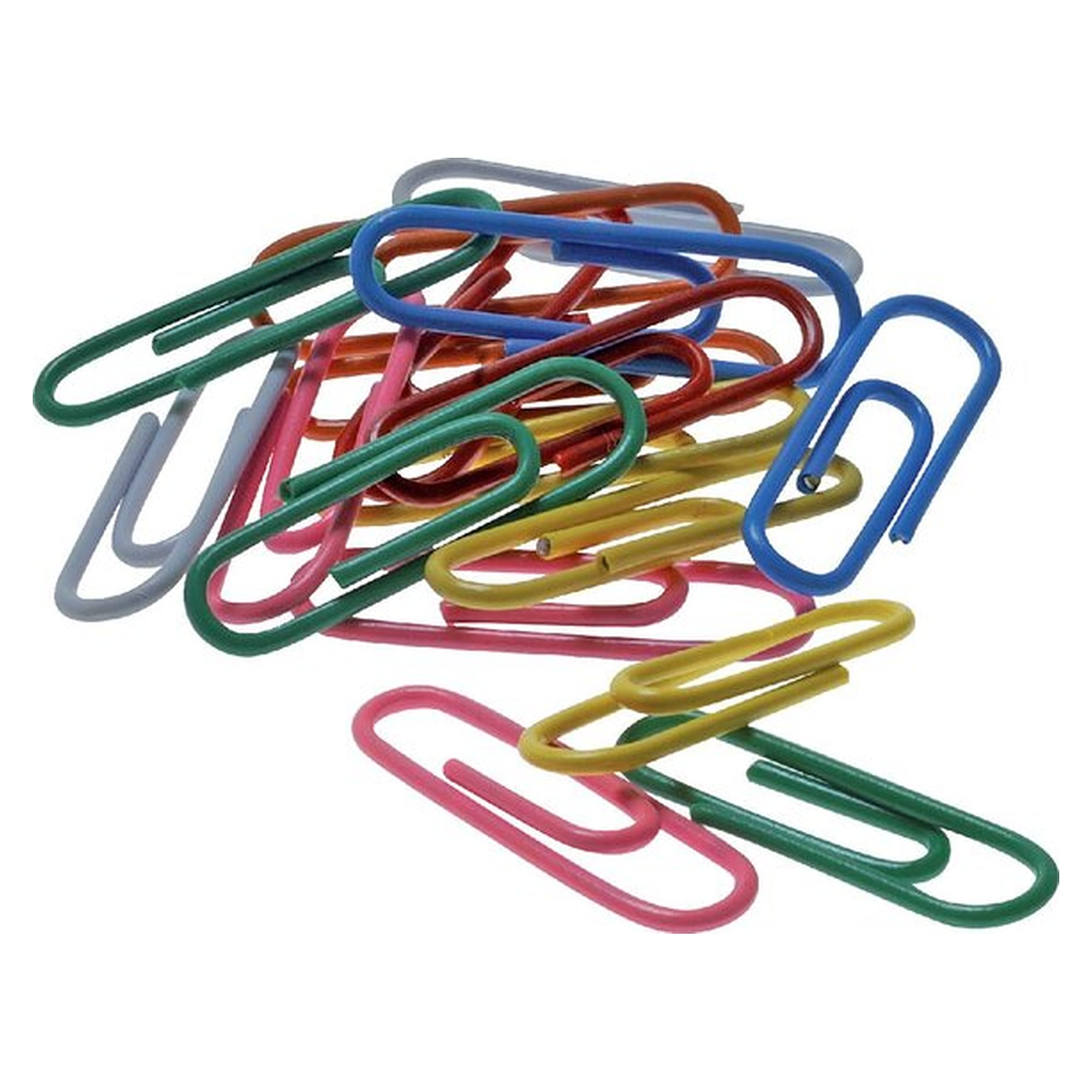 1000er Pack Büroklammern, kunststoffummantelt, bunt gemischt, 26mm
