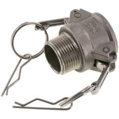 Kamlock-Kupplung (B) NPT 1"(AG), Edelstahl (1.4408)