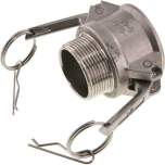 Kamlock-Kupplung (B) R 1-1/2"(AG), Edelstahl (1.4408)