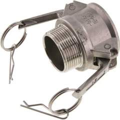 Kamlock-Kupplung (B) R 1-1/2"(AG), Edelstahl (1.4408)