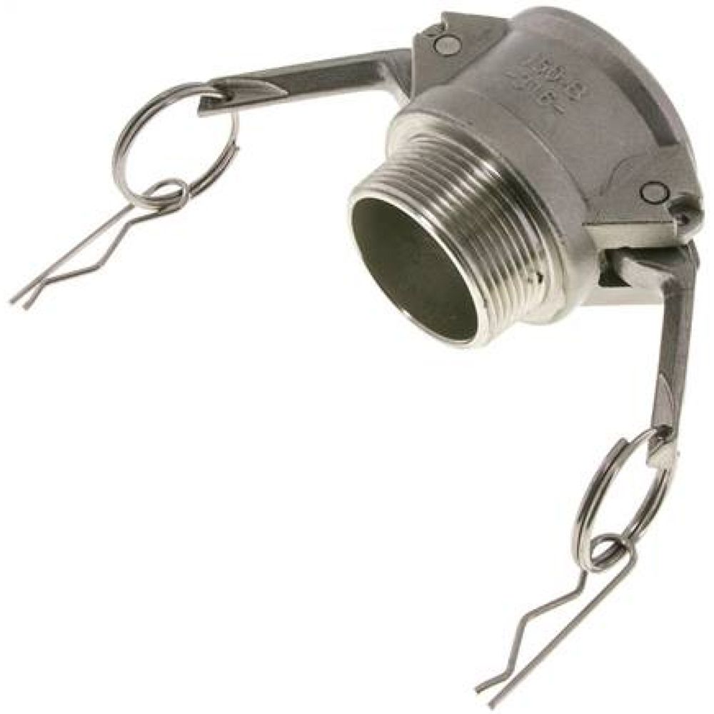 Kamlock-Kupplung (B) NPT 1-1/2"(AG), Edelstahl (1.4408)